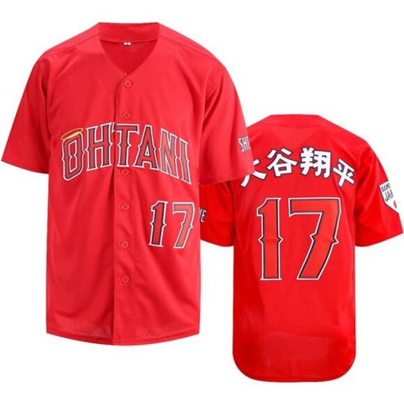 Other - Men's Ohtani Baseball Jersey 17# Shotime Hipster Hip Hop Shirts Stitched